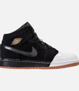 Girls' Grade School Air Jordan 1 Mid Basketball Shoes