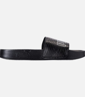 WOMEN'S PUMA LEADCAT AO LEATHER SLIDE SANDALS