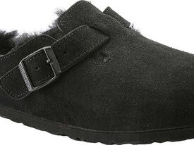 Boston Suede Shearling Clog