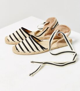 Classic Canvas Stripe Espadrille Sandal