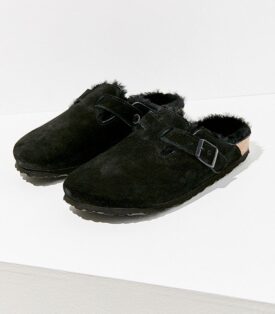 Shearling Boston Clog